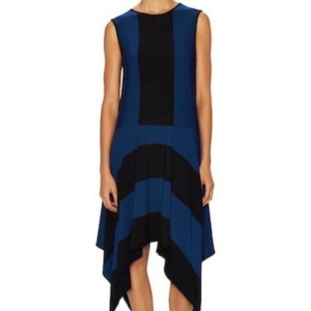 Derek Lam 10 C & Athleta color block Handkerchief dress, XS